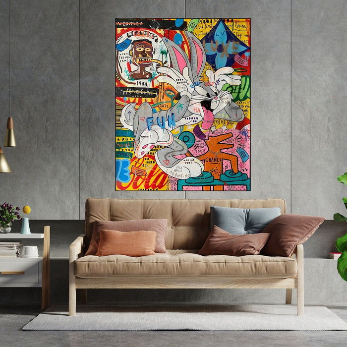 Bugs Bunny Pop: Colorful Cartoon