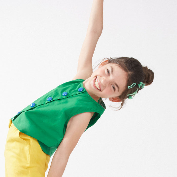 Buttoned Top Green
