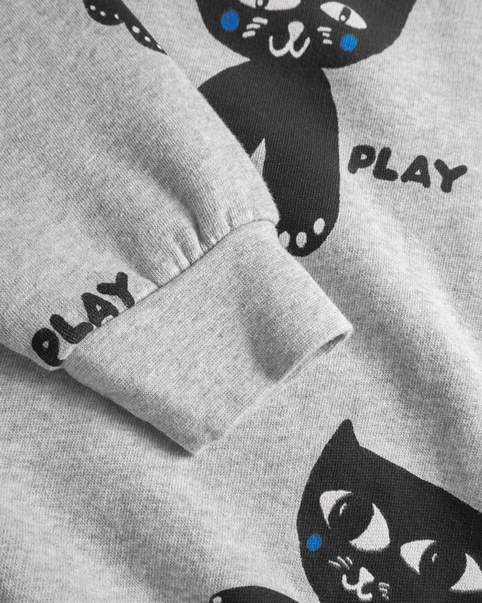 Cats Sweater Grey Melange