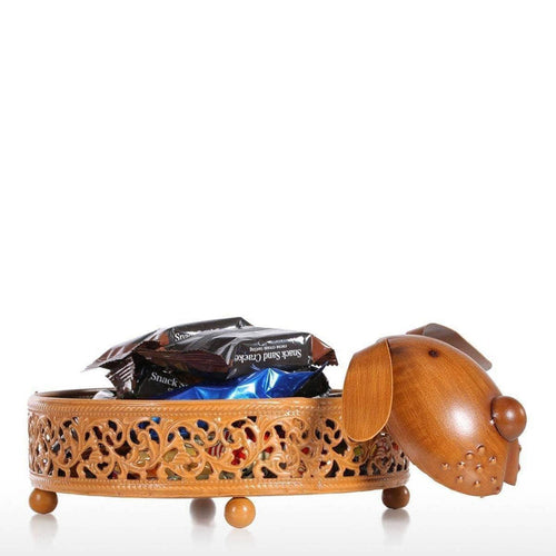 Chic Iron Metal Puppy Container - Practical & Stylish Storage for Pet Lovers