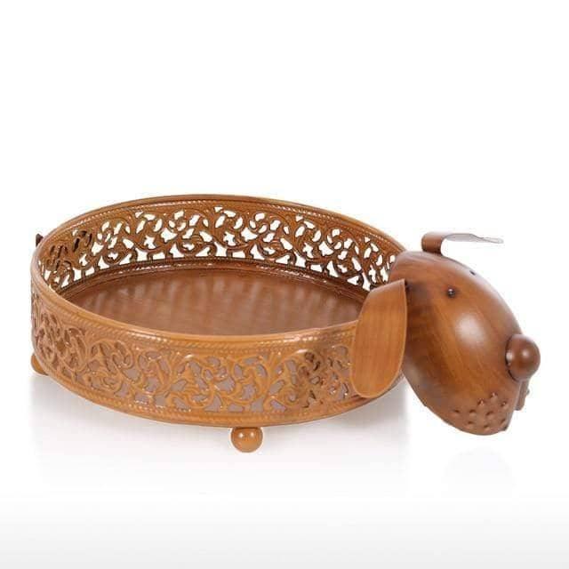 Chic Iron Metal Puppy Container - Practical & Stylish Storage for Pet Lovers