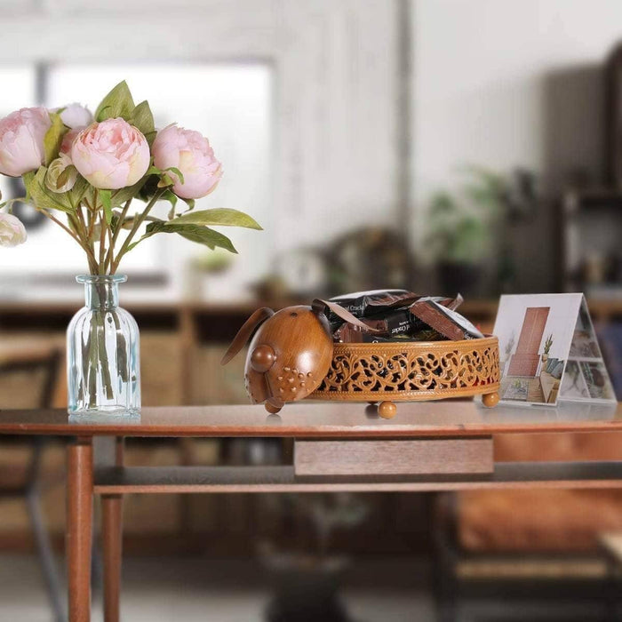 Chic Iron Metal Puppy Container - Practical & Stylish Storage for Pet Lovers