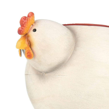 Chicken Garden Planter Flower Pot Decor - Whimsical Touch to Your Garden