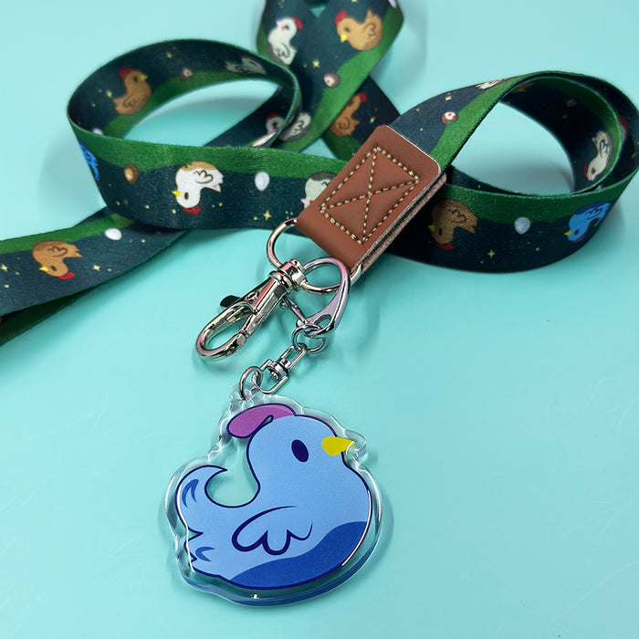Chickens on a Farm Lanyard