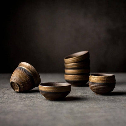 Chinese Kung Fu Ceramic Tea Cup Set - Traditional Tea Time Experience