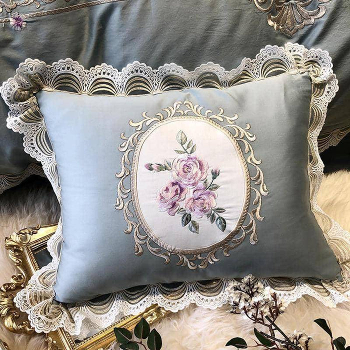 Classical Embroidery Egyptian Cotton King Queen Size Bedding Set - Timeless & Luxurious