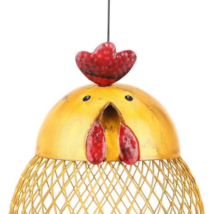 Cock Shaped Wild Bird Outdoor Garden Feeder - Whimsical & Fun Addition to Your Garden