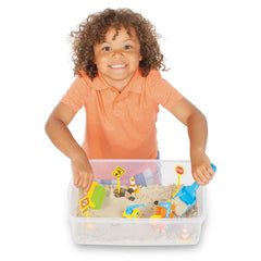 Construction Zone Sensory Bin
