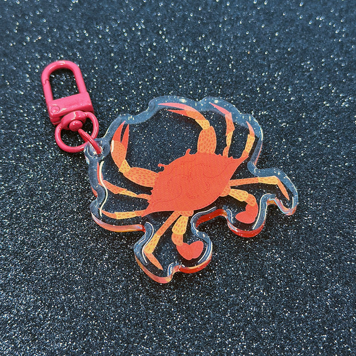 Cooked Crab Acrylic Keychain