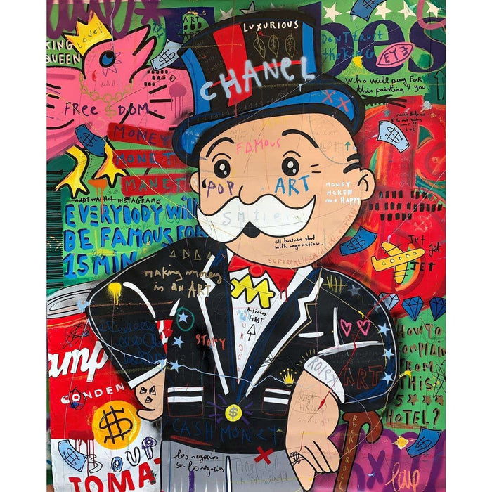 Coon Graffiti Wall: Lively Colors