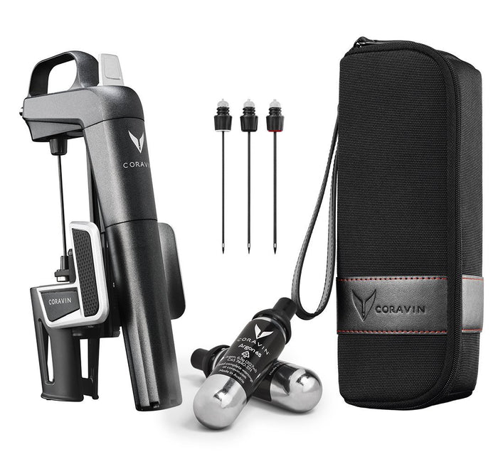 Coravin Model Two Premium Wine Preservation System, Includes 2 Argon Capsules, Graphite