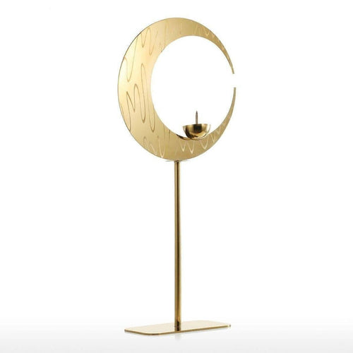 Crescent Candlestick Holder - Elegant & Timeless Decor Accent