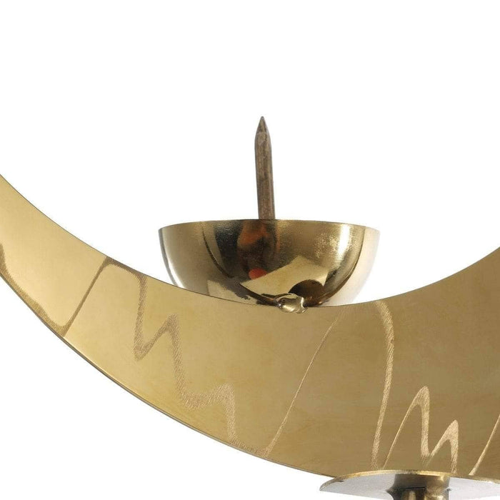 Crescent Candlestick Holder - Elegant & Timeless Decor Accent