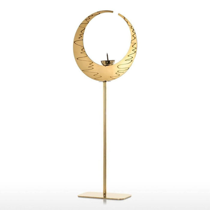 Crescent Candlestick Holder - Elegant & Timeless Decor Accent