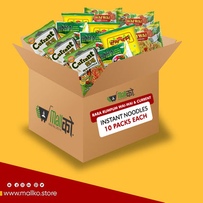 Current hot nlemon, veg Rumpum, wai wai  instant noodles