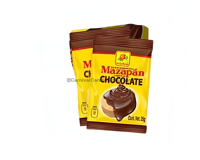 De La Rosa Mazapan Chocolate 16 Count, traditional peanut candy in chocolate, perfect for bulk Mexican candy lovers.