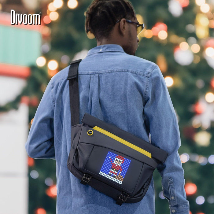 Divoom Customizable Pixel Art Messenger Bag - Unique and Personalized Fashion