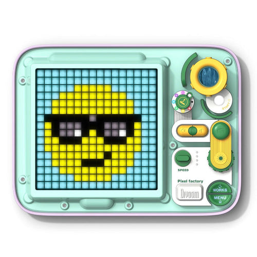 Divoom Pixel Factory Drawing Board - Educational and Creative Pixel Art Tool- Divoom Pixoo LED Digital Display Frame - WIFI App Controlled Pixel Art Decor