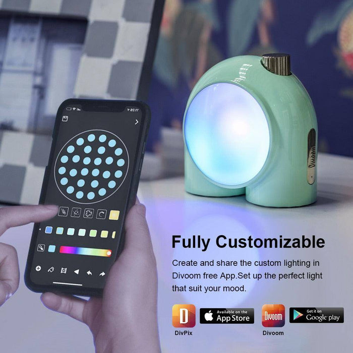 Divoom Planet-9 Bedside Music Lamp - Decorative and Functional RGB LED Lighting