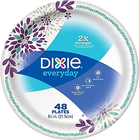 Dixie 9" Heavy Duty Paper Plates 48ct