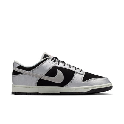 Nike Dunk Low Retro (Metallic Silver/Black)