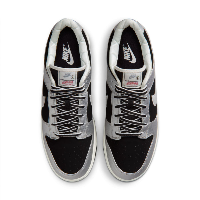 Nike Dunk Low Retro (Metallic Silver/Black)