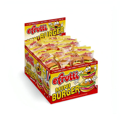 Efrutti Mini Burger (60 Count) - Carnival Candies & Ice Cream Inc.