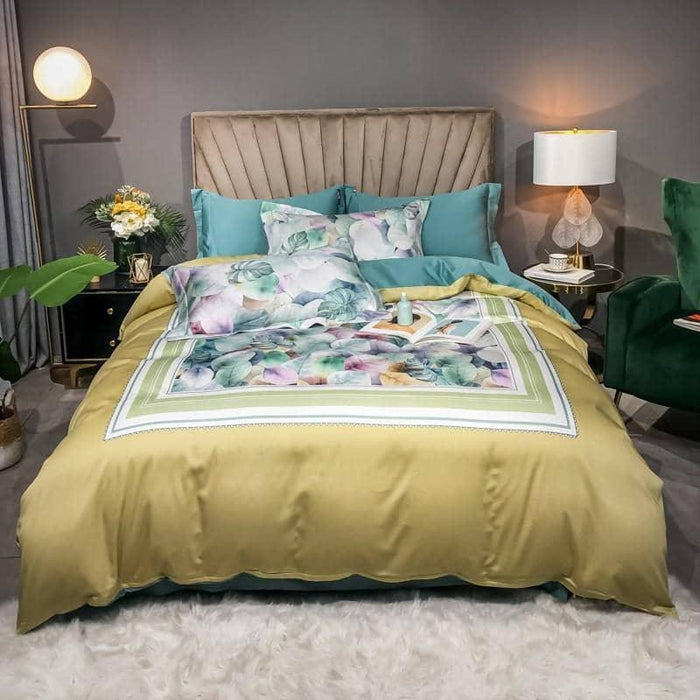 Color 7 / Flat Bed Sheet / Queen size 4Pcs