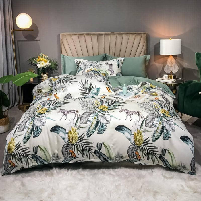 Color 14 / Flat Bed Sheet / Queen size 4Pcs