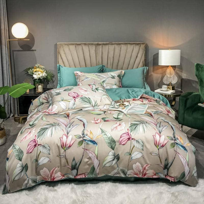 Color 16 / Flat Bed Sheet / Queen size 4Pcs