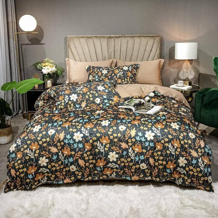 Color 5 / Flat Bed Sheet / Queen size 4Pcs