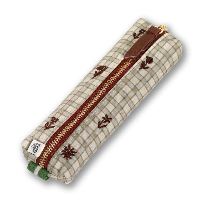 Elastic Pen Pouch - Garden Grid