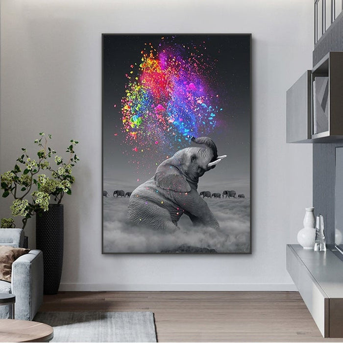 Elephant on the Cloud: Rainbow Splash