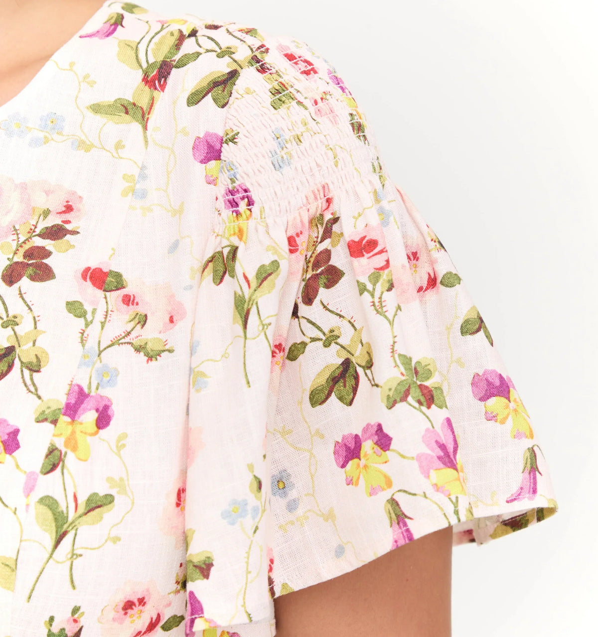 Couturebud The Dominique Dress - Pink Bluebonnet