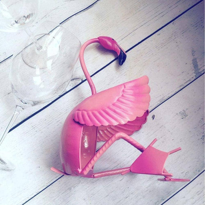 Flamingo Wine Bottle Holder - Fun and Whimsical Wine Rack Stand