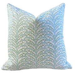 Florentia: Haint Blue Mix and Match Decorative Pillow Covers / Light Blue Green Pillow Cover - Annabel Bleu