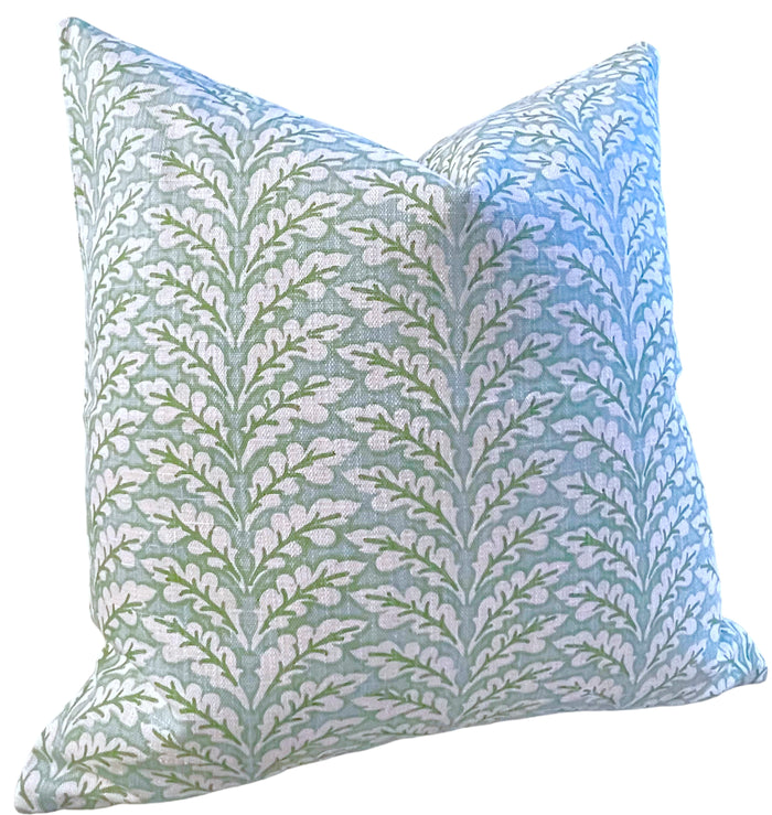 Florentia: Haint Blue Mix and Match Decorative Pillow Covers / Light Blue Green Pillow Cover - Annabel Bleu