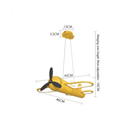 Fly into Imagination - Cartoon Aircraft LED Chandelier Light