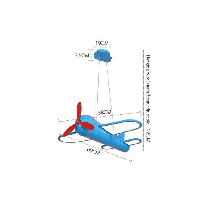 Fly into Imagination - Cartoon Aircraft LED Chandelier Light
