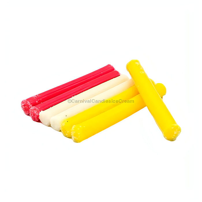 Goma de Grenetina Gelatin Gum in assorted colors, a tasty bulk Mexican candy treat with fruity flavors.