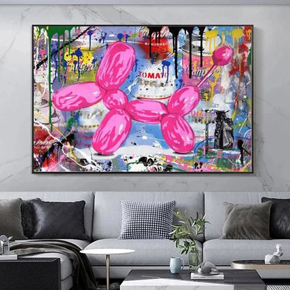 Graffiti World: Banksy's Pink Balloon Dog