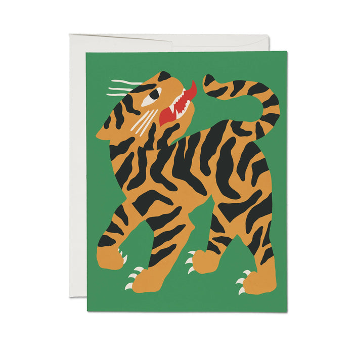 Growling Tiger Greeting Card