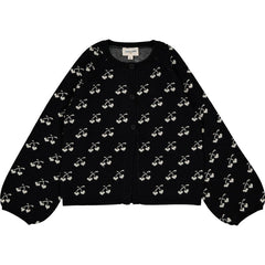 Gulash Cardigan Knitted Wool Black Cream