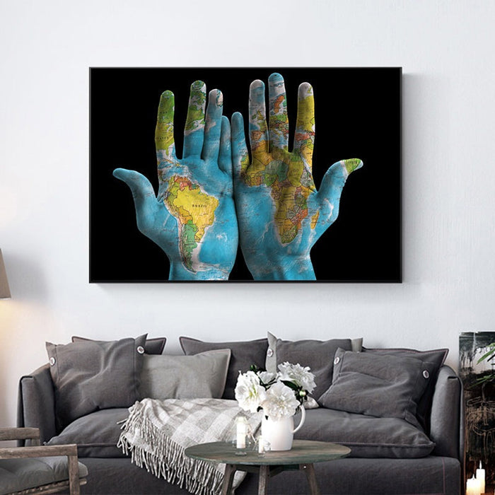 Hands Across the World - World Maps
