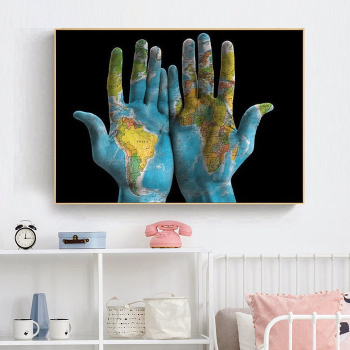 Hands Across the World - World Maps