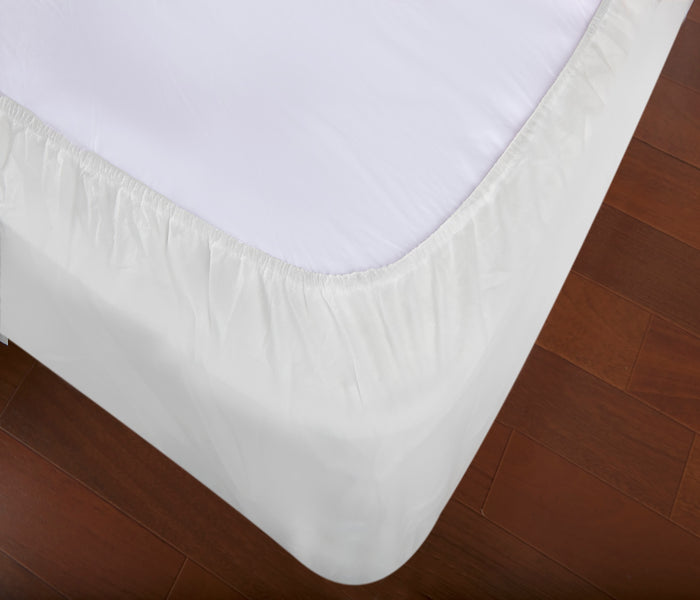 Home Details Antibacterial Quilted Queen Mattress Bed Cover, White