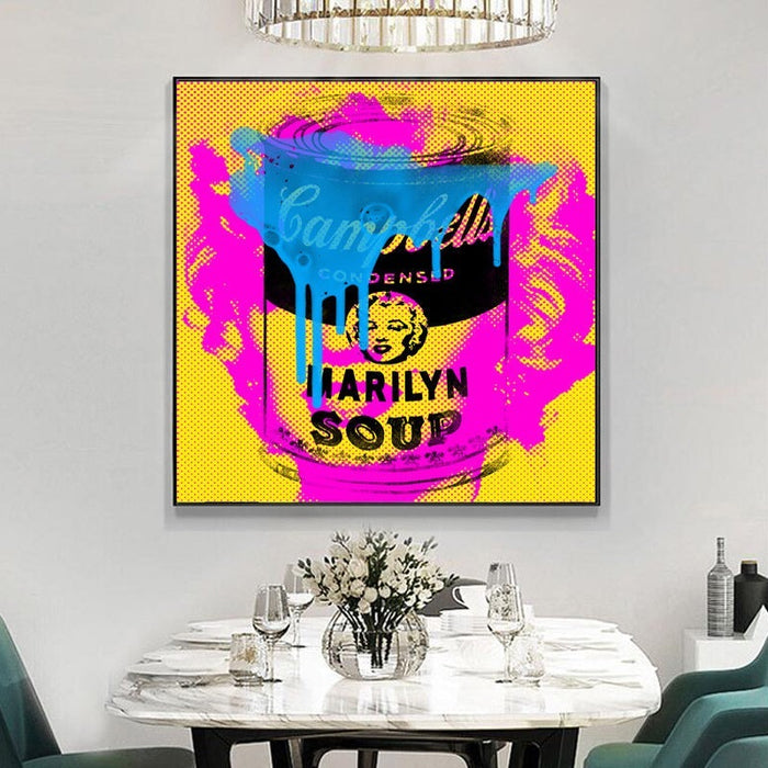 Iconic Delight: Campbell's Marilyn Soup by Stephen Chambers
