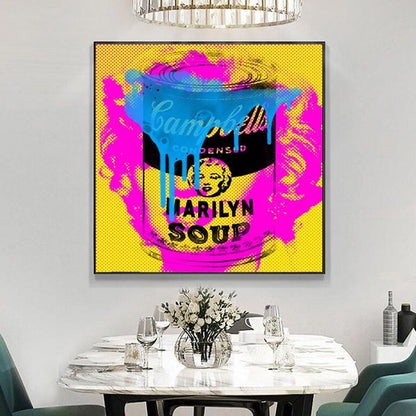 Iconic Delight: Campbell's Marilyn Soup by Stephen Chambers