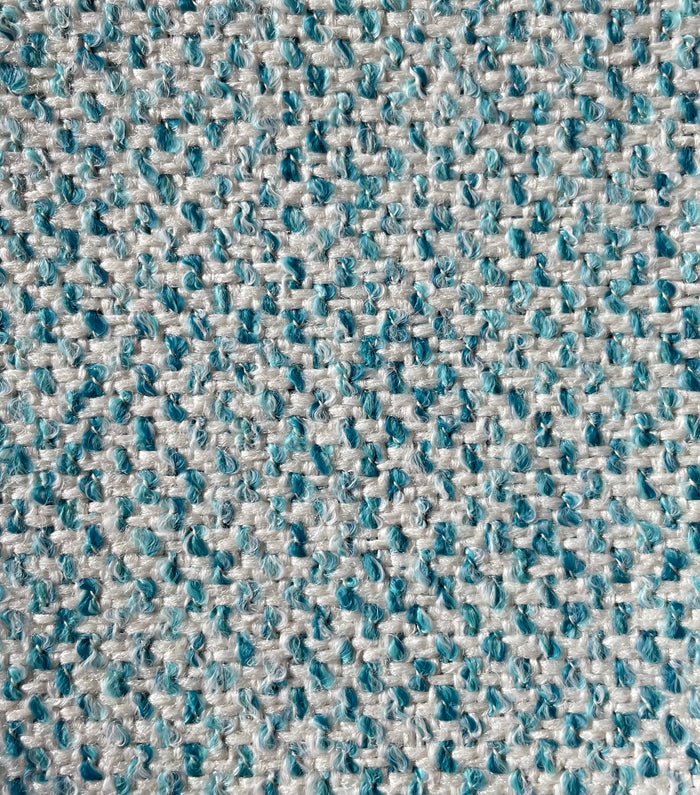 Beckham: Chunky Woven Outdoor Upholstery Fabric by the Yard - Annabel Bleu