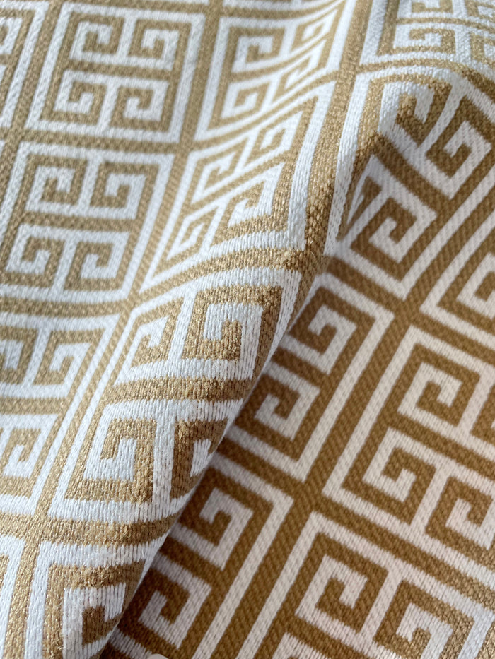 Venetian: Greek Key Performance Upholstery Fabric by the Yard - Annabel Bleu
